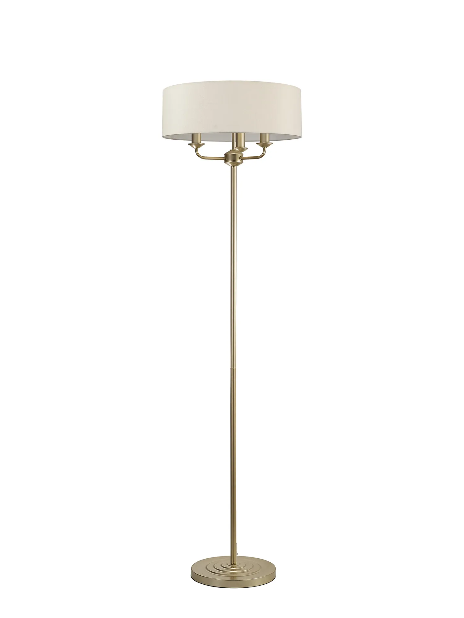 Banyan 45cm 3 Light Floor Lamp Champagne Gold, Ivory Pearl DK0990  Deco Banyan CG IV